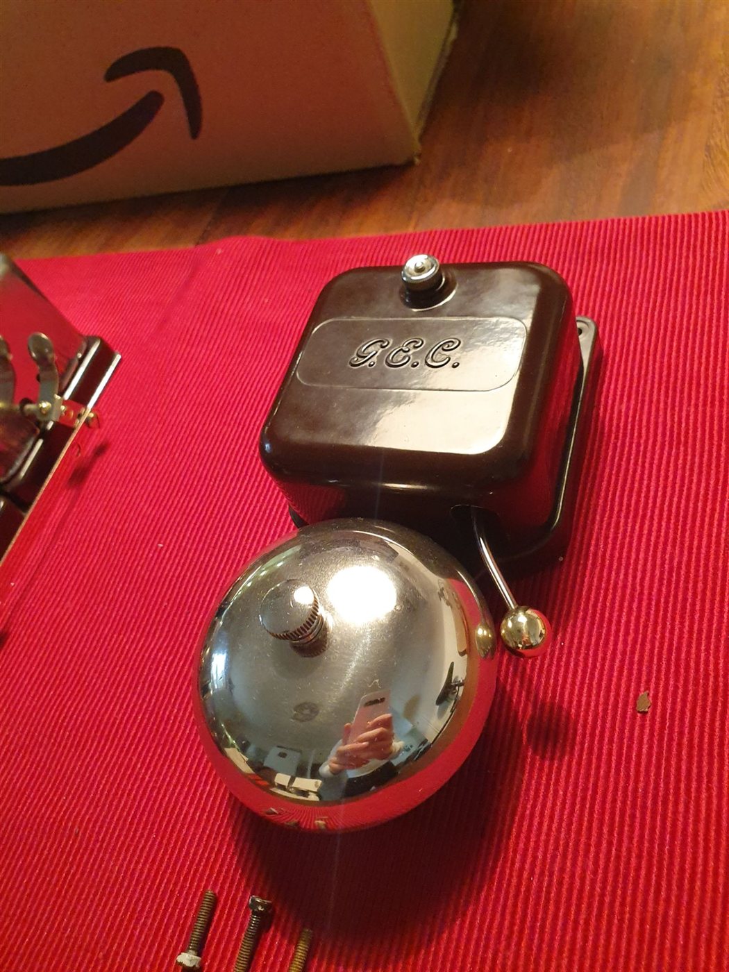 The finished G.E.C. bell