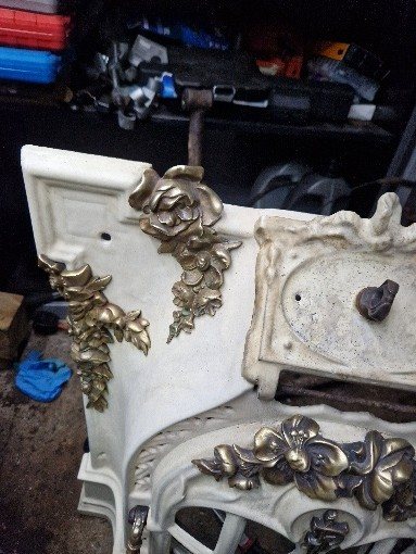 The enamel faceplate during touch-up
