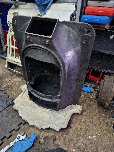 The body interior painted matt black