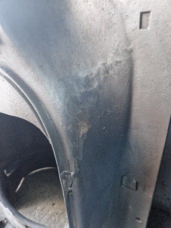 The weld dressed back